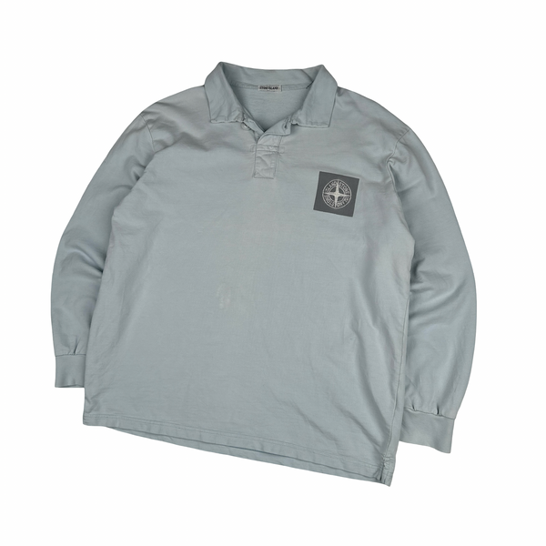 Stone Island 2005 Vintage Compass Patch Long Sleeve T shirt  - Large