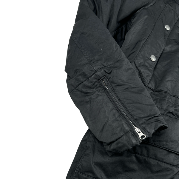 CP Company Black Lens Viewer Zipped Velour Lined Multi Pocket Jacket - Large