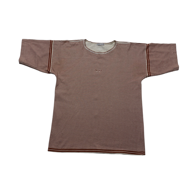 Stone Island Marina Vintage 80 s Cotton Striped T Shirt Large