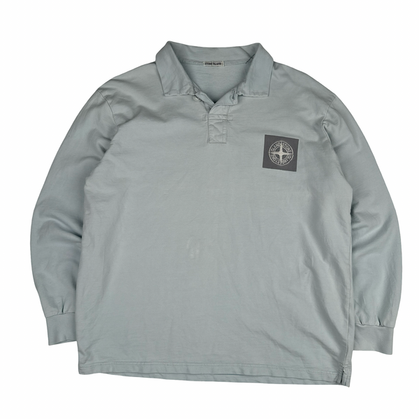 Stone Island 2005 Vintage Compass Patch Long Sleeve T shirt  - Large