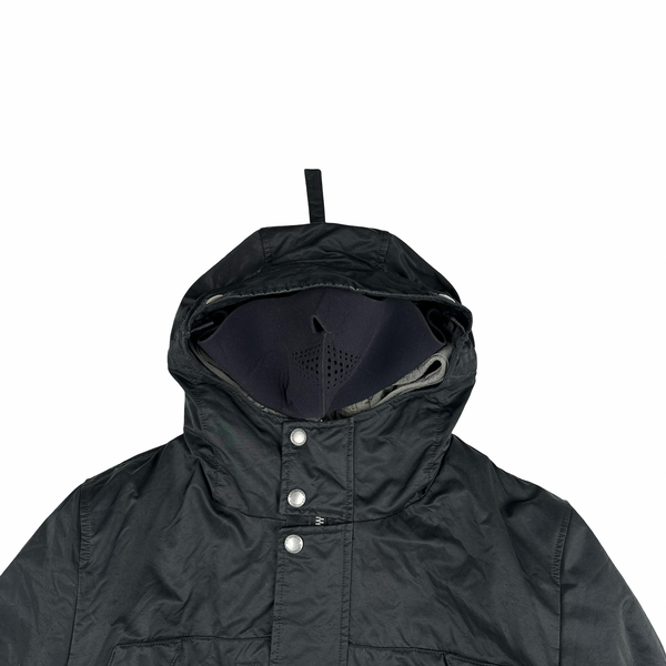CP Company Black Lens Viewer Zipped Velour Lined Multi Pocket Jacket - Large
