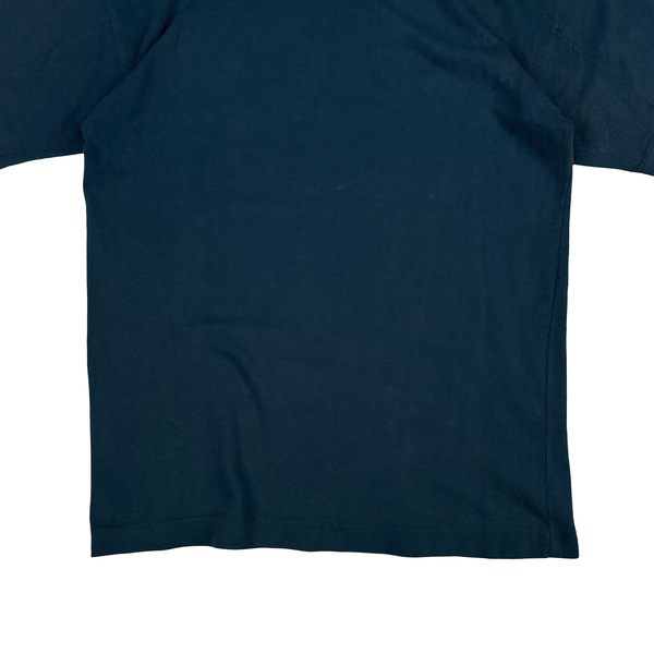 Stone Island Marina Spellout Vintage Blue Cotton T-Shirt - Small