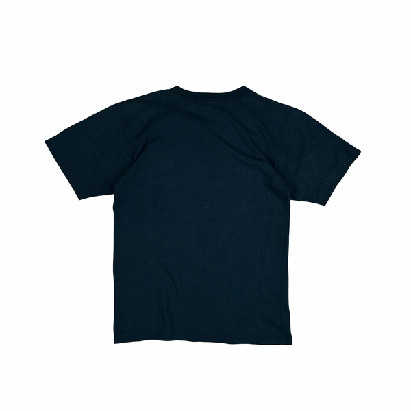 Stone Island Marina Spellout Vintage Blue Cotton T-Shirt - Small