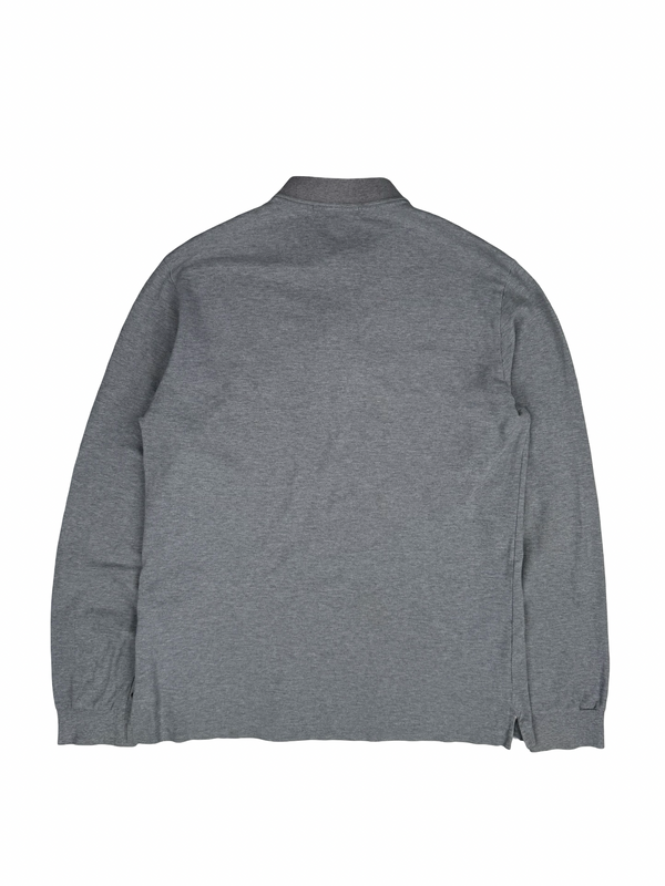 Stone Island 2023 Grey Long Sleeved Polo Shirt - Large