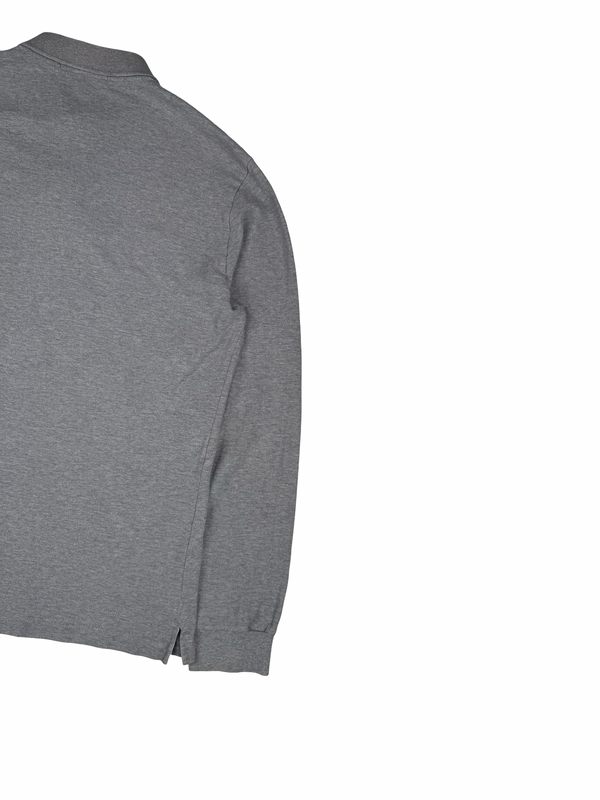 Stone Island 2023 Grey Long Sleeved Polo Shirt - Large