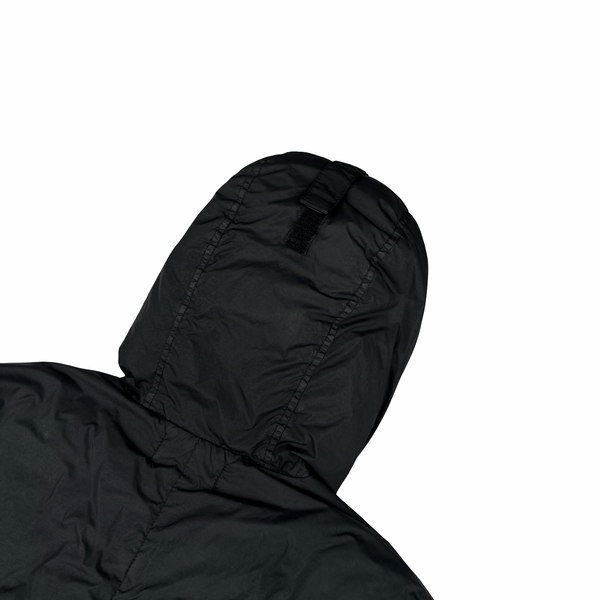 Stone Island 2020 Black Crinkle Reps Puffer Jacket - Medium