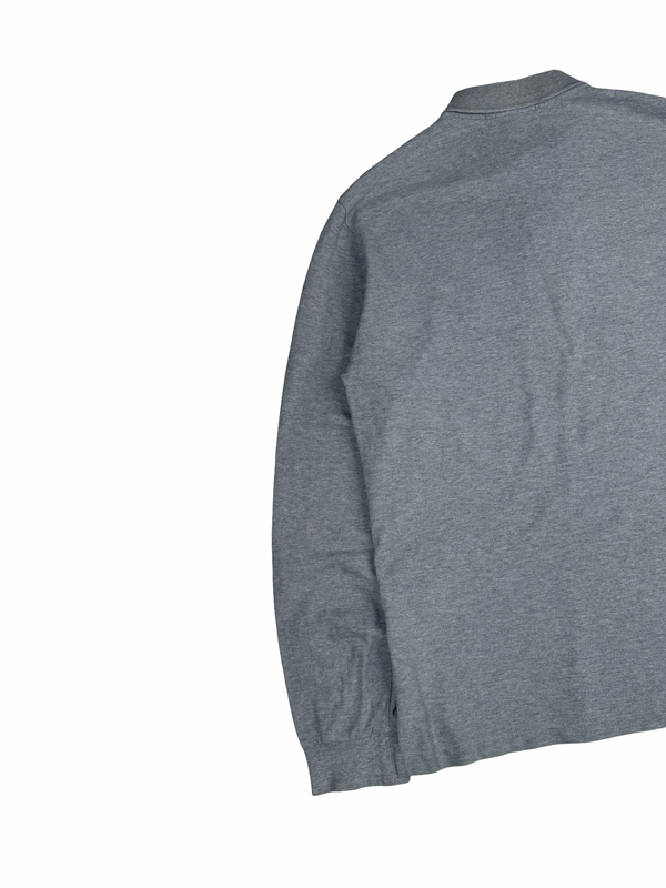 Stone Island 2023 Grey Long Sleeved Polo Shirt - Large