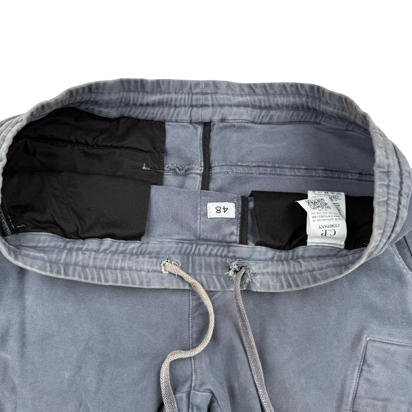 CP Company Brushed Blue Resist Dyed Cotton Lens Viewer Trousers - Medium (48)