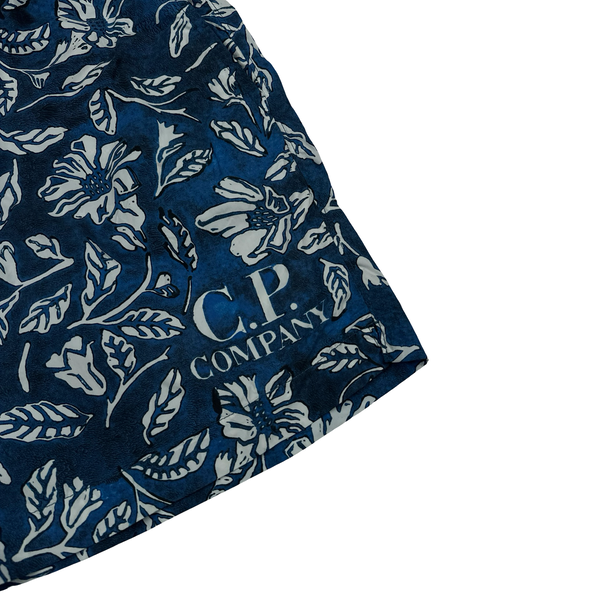 Cp Company 1995 Floral Spellout Vintage Swim Shorts - Large