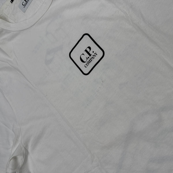 CP Company Graphic Spellout White T Shirt - XL