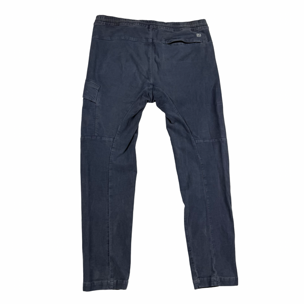 CP Company Brushed Blue Resist Dyed Cotton Lens Viewer Trousers - Medium (48)