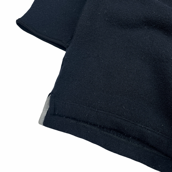 Stone Island 2002 Navy Wool Quarter Zipped Jumper - XL
