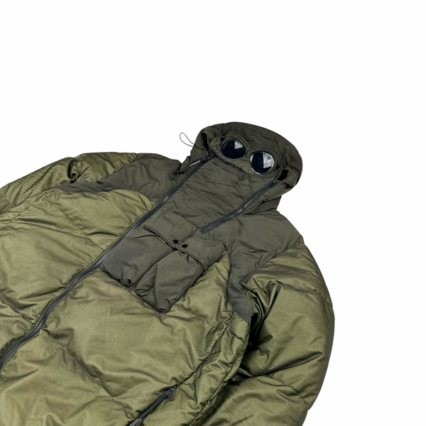 CP Company Bi Mesh Green Puffer Goggle Jacket -  XL