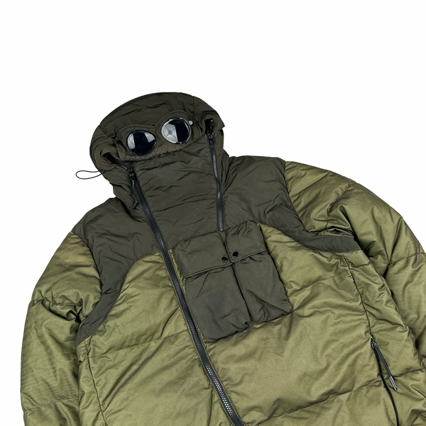 CP Company Bi Mesh Green Puffer Goggle Jacket -  XL