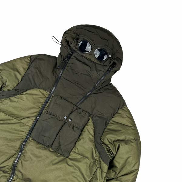CP Company Bi Mesh Green Puffer Goggle Jacket -  XL