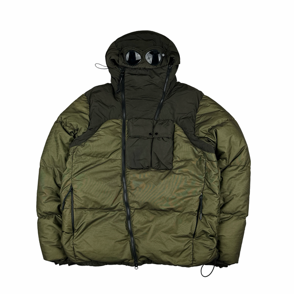 CP Company Bi Mesh Green Puffer Goggle Jacket -  XL