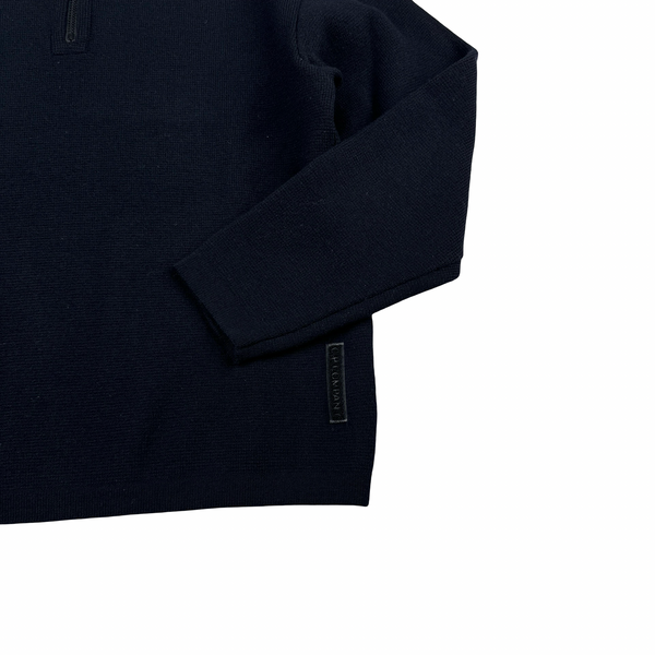 CP Company Vintage 2000 Thick Wool Pullover Quarter Zip Jumper - XL