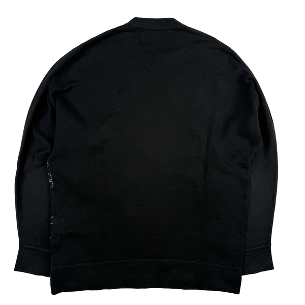 Stone Island 2021 Spellout Compass Knit Crewneck Sweater - Small