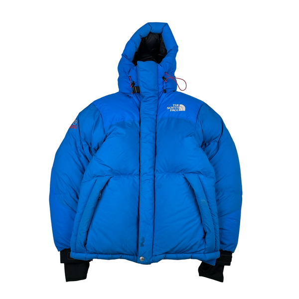 North Face Blue Summit Series 700 Down Hooded Puffer Jacket - Medium