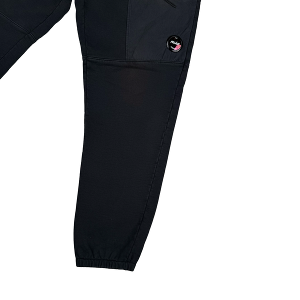 CP Company Palace Black Cotton Lens Viewer Joggers - Large