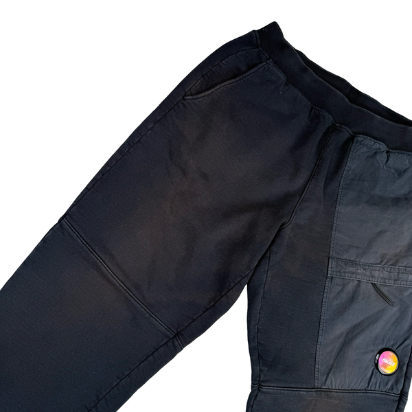CP Company Palace Black Cotton Lens Viewer Joggers - Large