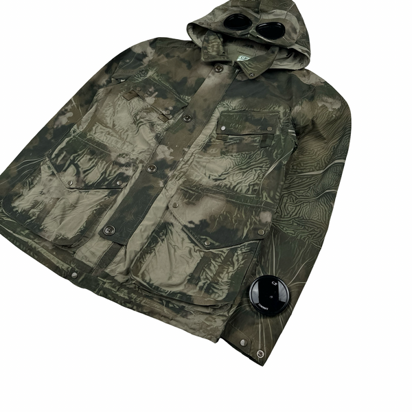 CP Company Tracery La Mille Hooded Goggle Camo Jacket - XS