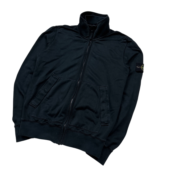 Stone Island 2015 Dark Navy Cotton Zipped Jumper - Medium