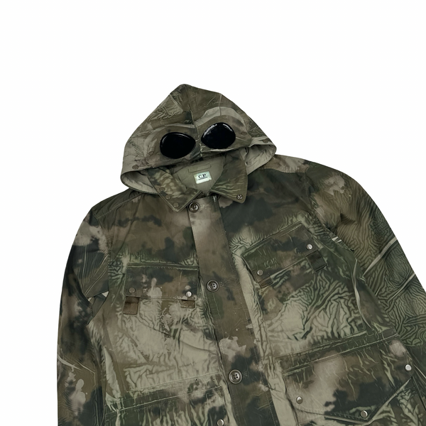 CP Company Tracery La Mille Hooded Goggle Camo Jacket - XS