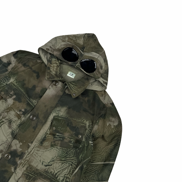 CP Company Tracery La Mille Hooded Goggle Camo Jacket - XS