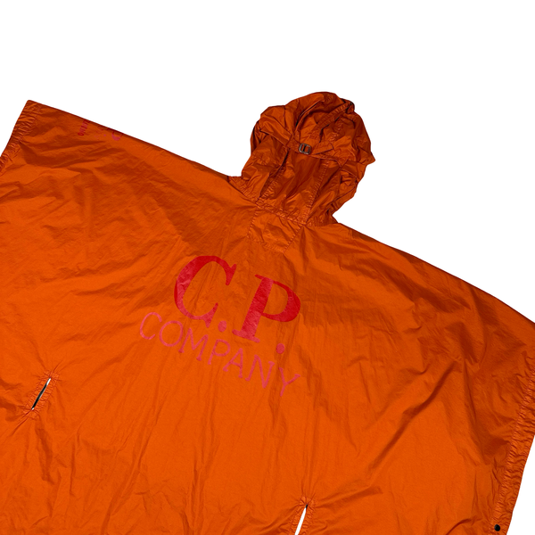 CP Company Orange Nyfoil Serggio Pizzorno Goggle Poncho Rain Jacket - One size