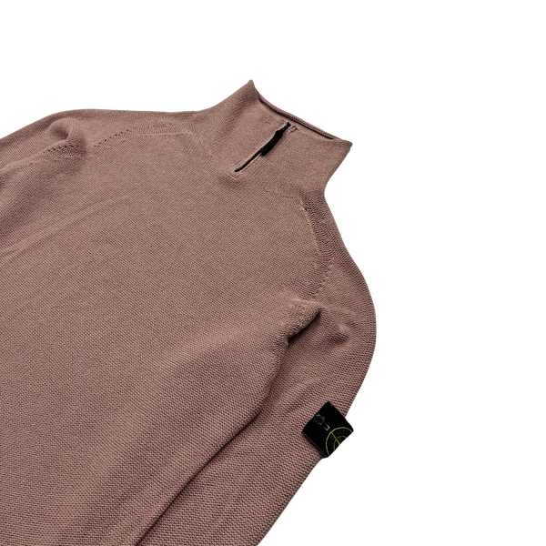 Stone Island 1999 Pink Knitted Vintage Pullover Jumper - XXL
