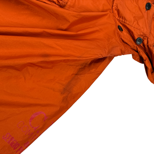 CP Company Orange Nyfoil Serggio Pizzorno Goggle Poncho Rain Jacket - One size