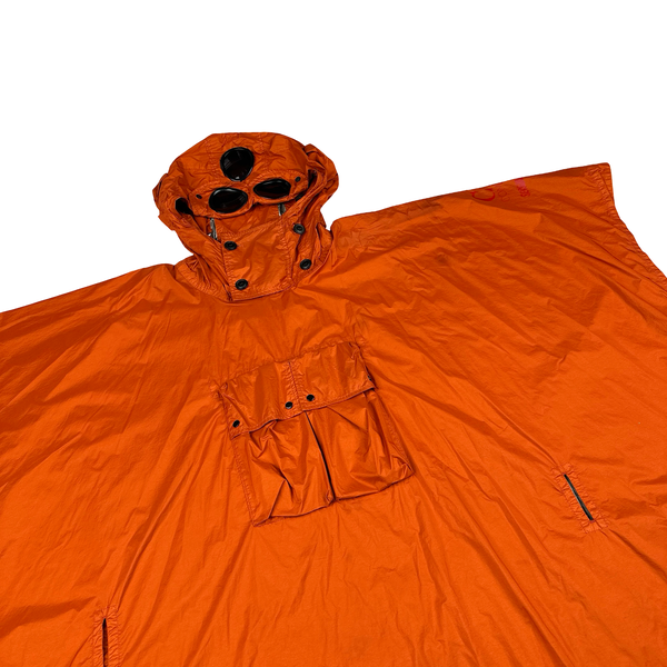 CP Company Orange Nyfoil Serggio Pizzorno Goggle Poncho Rain Jacket - One size