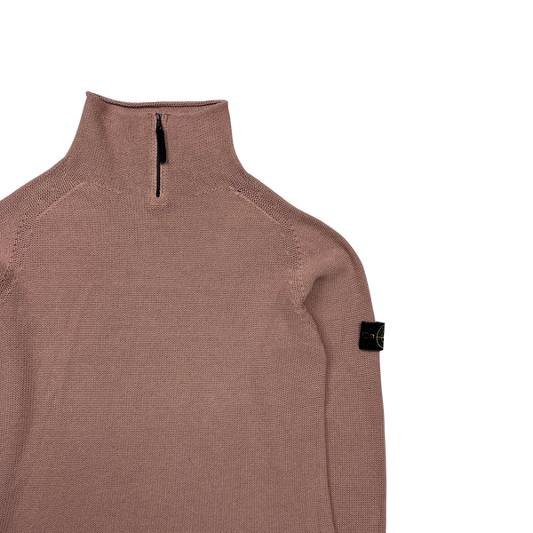 Stone Island 1999 Pink Knitted Vintage Pullover Jumper - XXL