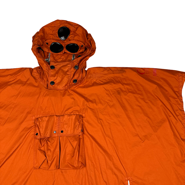 CP Company Orange Nyfoil Serggio Pizzorno Goggle Poncho Rain Jacket - One size