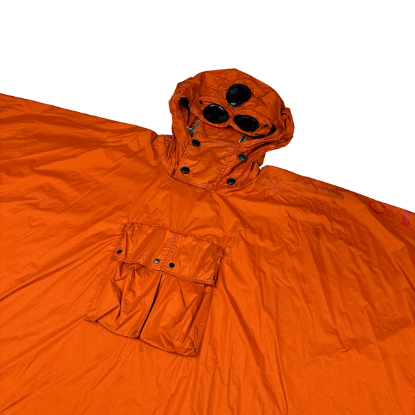 CP Company Orange Nyfoil Serggio Pizzorno Goggle Poncho Rain Jacket - One size