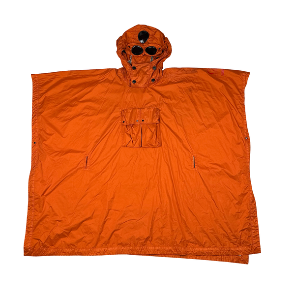 CP Company Orange Nyfoil Serggio Pizzorno Goggle Poncho Rain Jacket - One size