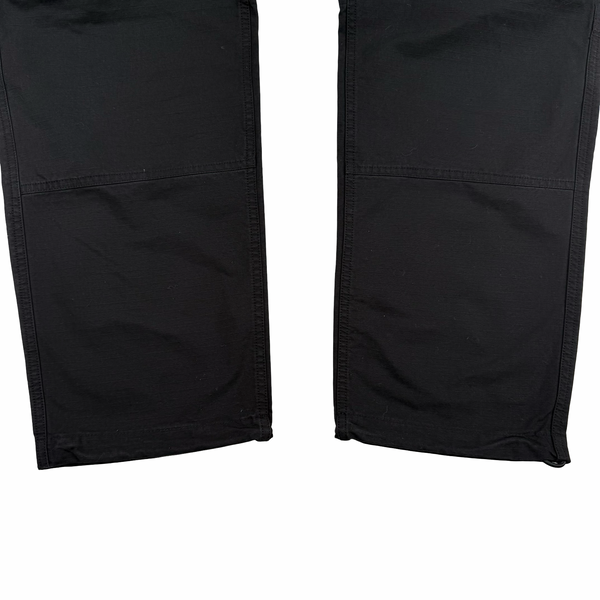 Stone Island 2019 Black Cotton Relaxed Fit Cargo Trousers - 30"