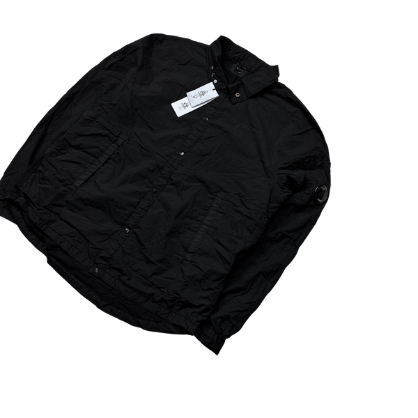 CP Company Black Taylon P Nylon Overshirt - XL