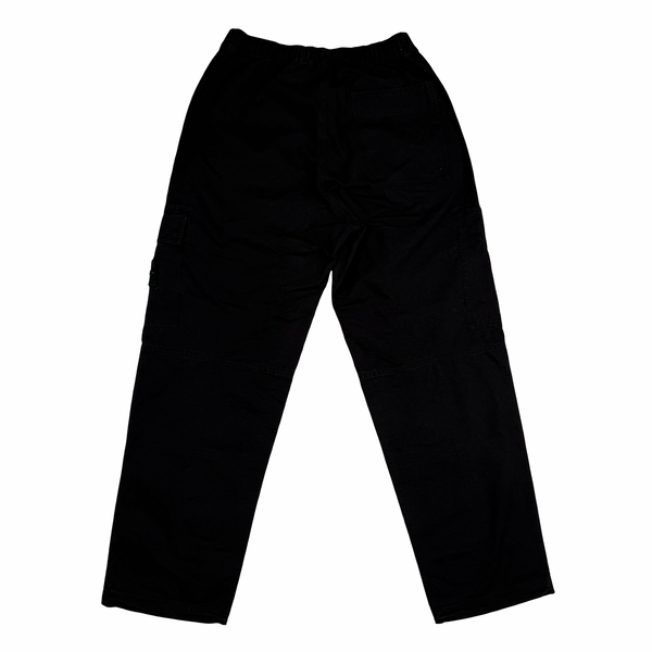 Stone Island 2019 Black Cotton Relaxed Fit Cargo Trousers - 30"