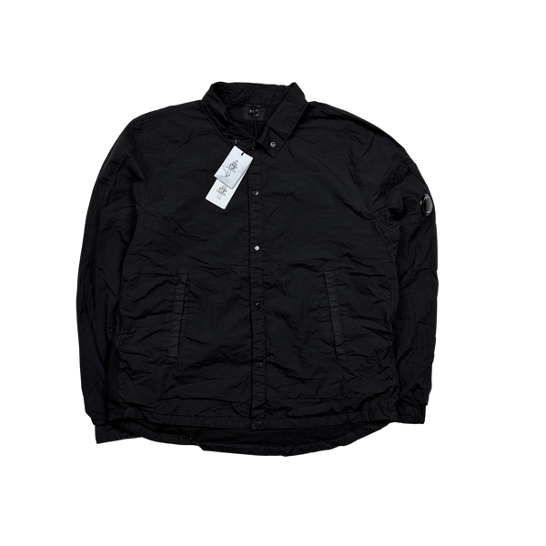 CP Company Black Taylon P Nylon Overshirt - XL