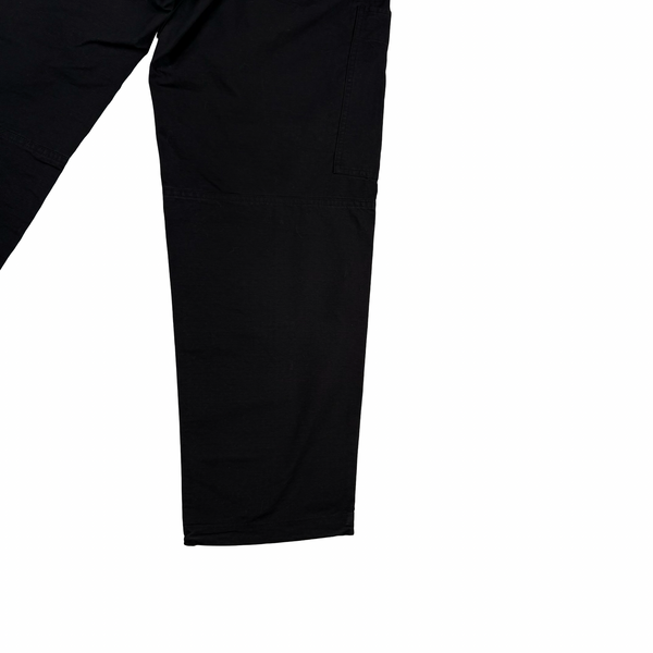 Stone Island 2019 Black Cotton Relaxed Fit Cargo Trousers - 30"