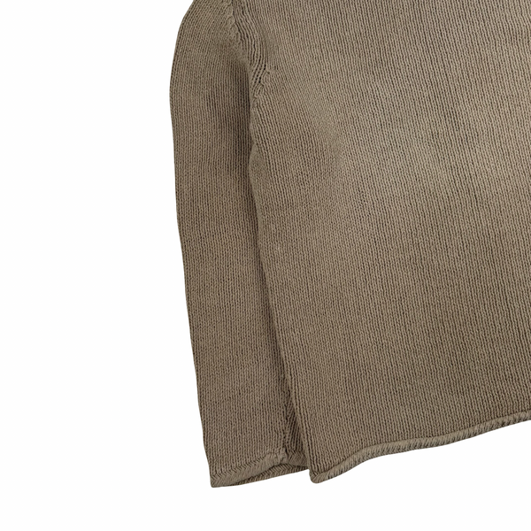 Stone Island 1998 Beige Chenille Knit Vintage Jumper - Large
