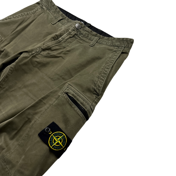 Stone Island 2014 Khaki Cargo Trousers - 34"