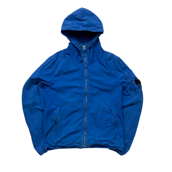 CP Company 50 Fili Blue Hooded Jacket - Medium