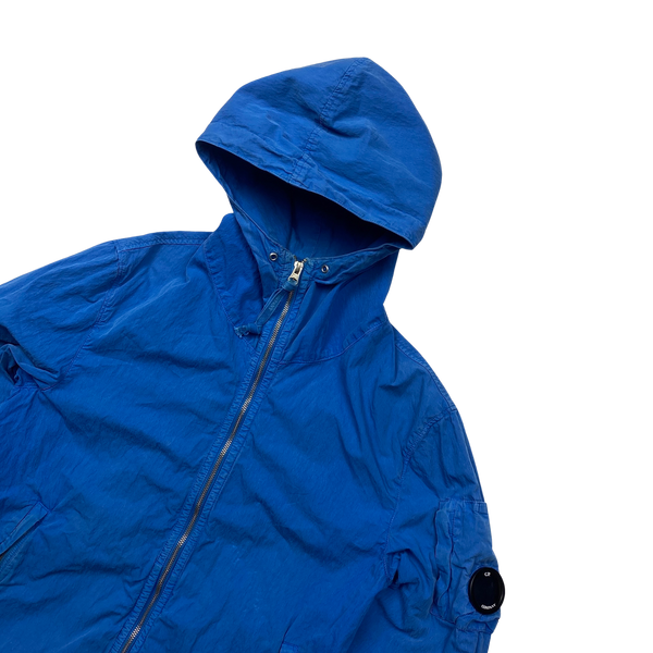 CP Company 50 Fili Blue Hooded Jacket - Medium