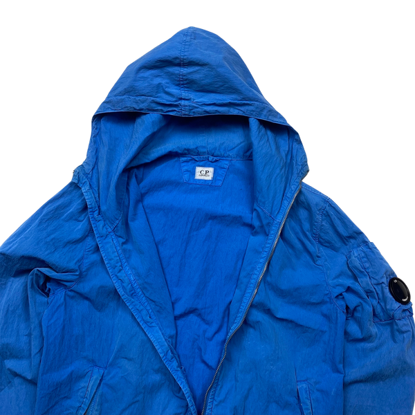 CP Company 50 Fili Blue Hooded Jacket - Medium