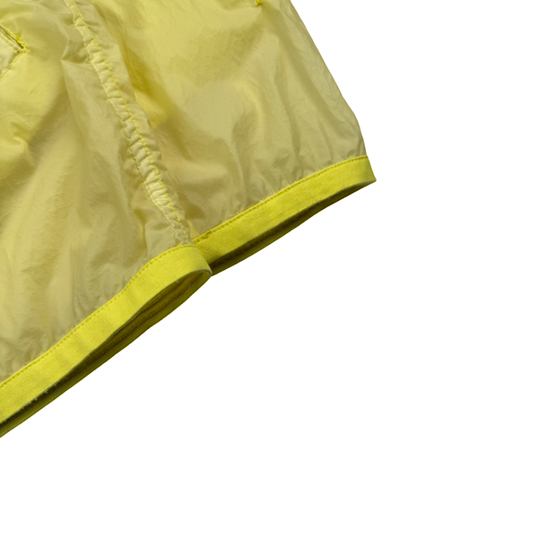 Stone Island 2019 Yellow Lamy Velour Hooded Jacket - Large