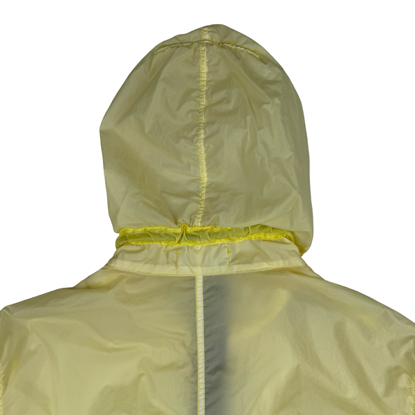 Stone Island 2019 Yellow Lamy Velour Hooded Jacket - Large
