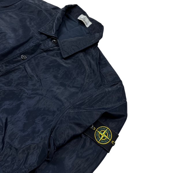 Stone Island 2016 Navy Nylon Shimmer Overshirt Jacket - XL